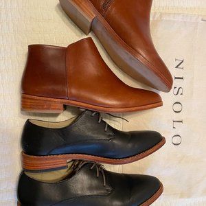 2 Pairs of Nisolo Shoes (James Oxford & Lana Ankle Boot)